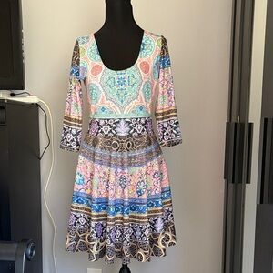 Blackmilk 3/4 sleeve dress with pockets